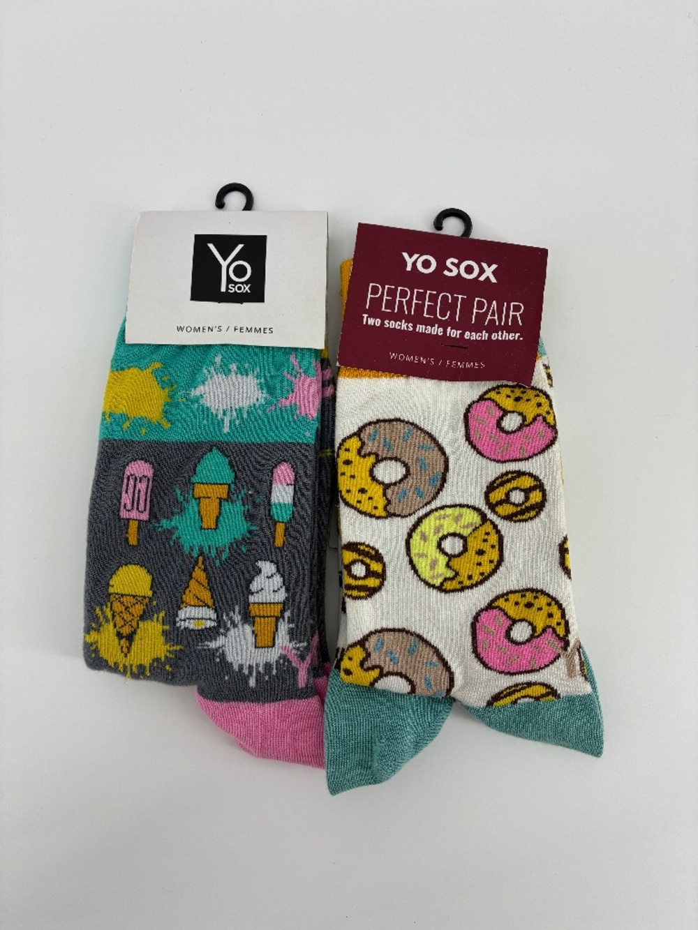 MASSIVE $10 SALE Two New Pairs Yo Sox Popsicle & Coffee, Donut